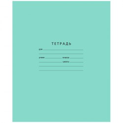 Тетрадь  12л. клетка БиДжи 7307/11757 "Отличная" зеленая 346871