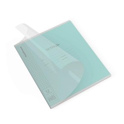 Тетрадь  12л. клетка "Классика" 65688 бирюзовая с пластиковой обложкой  /ErichKrause/ 