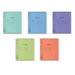 Тетрадь  12л. клетка "Классика matt" 64753 ассорти с пластиковой обложкой  /ErichKrause/