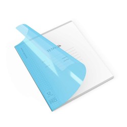 Тетрадь  12л. клетка "Классика" 56438 синяя с пластиковой обложкой  /ErichKrause/ 
