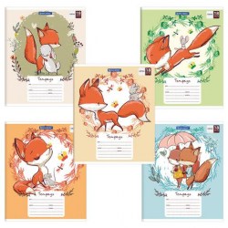 Тетрадь  18л. клетка "Cute fox" 402992 /Brauberg/ 