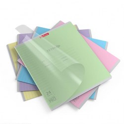 Тетрадь  24л. линейка "Классика" 56375 ассорти с пластиковой обложкой  /ErichKrause/ 