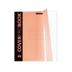 Тетрадь  48л  А5+ ErichKrause 46936 клетка CoverProBook Neon с пласт. обложкой, оранжевая