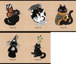 Тетрадь  48л Альфа-Тренд 120003 "Эко-коты" клетка, ассорти