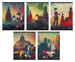 Тетрадь  48л Альфа-Тренд 120015/20 "Анимэ и мегаполис" клетка, ассорти