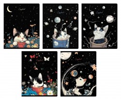 Тетрадь  48л Альфа-Тренд 120046 "Котобезумие" клетка, ассорти