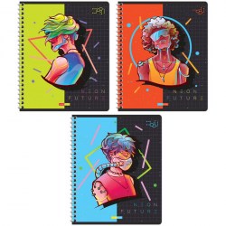 Тетрадь  48л ArtSpace Т48спкС_43028 "Рисунки. Neon future" клетка на гребне