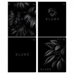 Тетрадь  48л. БиДжи 08500 "Just Black" клетка, софт-тач 378254