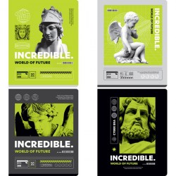 Тетрадь  48л. БиДжи 11067 "Невероятный мир" клетка, глянцевая ламинация 342102