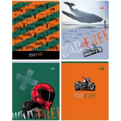 Тетрадь  48л. БиДжи 11073 "Wild and free" клетка 342108