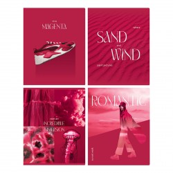 Тетрадь  48л. БиДжи 11867 "Viva magenta" клетка, soft-touch ламинация 340999