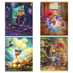 Тетрадь  48л. БиДжи 12279 "Эксклюзив. Барсик" клетка 357262