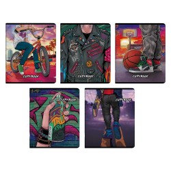 Тетрадь 48л Феникс 59109 "Против правил" клетка, ассорти