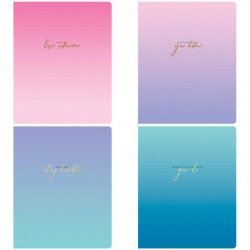 Тетрадь  48л. Greenwich Line N5c48-26468 клетка "Sky color quotes" "софт-тач" 290569