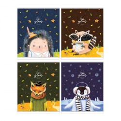 Тетрадь  48л. Greenwich Line N5c48-33360 клетка "Cute fantasy" "софт-тач" 310148