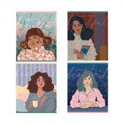 Тетрадь  48л. Greenwich Line N5c48-41078 клетка "Loveliness" матовая ламинация 332809