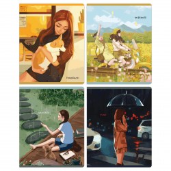 Тетрадь  48л. Greenwich Line N5c48-47879 клетка "Сharacters", софт-тач 350347