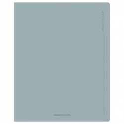 Тетрадь  48л. Greenwich Line N5c48-49336 клетка "Gray", "cофт-тач" 353795