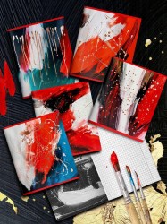 Тетрадь  48л Lorex LXCBCL-CHA "CHAOS ART" клетка, софт-тач, ассорти 238774