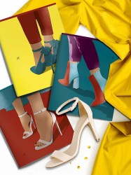 Тетрадь  48л Lorex LXCBCL-CT "Catwalk" клетка, софт-тач, ассорти 228308