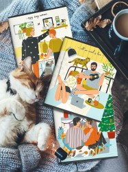 Тетрадь  48л Lorex LXCBCL-PM "PLEASANT MOMENTS" клетка, софт-тач, ассорти 228304