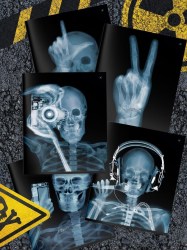 Тетрадь  48л Lorex LXCBCL-XR "X-ray" клетка, софт-тач, ассорти 257350