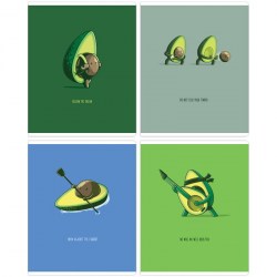 Тетрадь  48л. MESHU MS_43124 "Avocadreams" клетка матовая ламинация, выборочный УФ-лак 332832