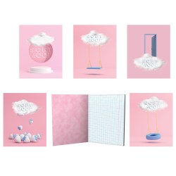 Тетрадь  48л. Seventeen 10861/5 клетка "Мягкое настроение" софт-тач