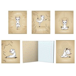 Тетрадь  48л. Seventeen 10864/5 клетка "Йога ламы" софт-тач