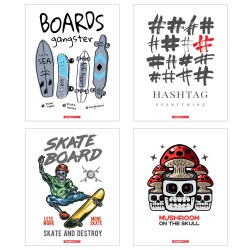 Тетрадь  48л. Seventeen 11968/5 клетка "Бунтарь" пластик обл.