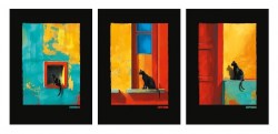 Тетрадь  64л. А4 Альфа-Тренд 120035 "Black Cat" клетка, ассорти