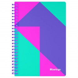 Тетрадь  80л. Berlingo RNt_A5S23 "Neonometry" клетка, на спирали, пласт. обложка 369315