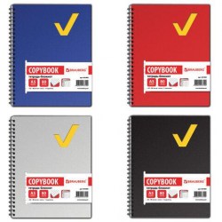 Тетрадь  80л. Brauberg 401800 "Tag" клетка, на спирали, пласт. обложка