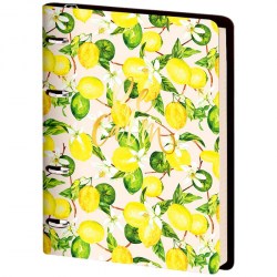 Тетрадь  80л. на кольцах Nr4A5_26038 клетка "Vision. Lemon" кожзам /Greenwich Line/