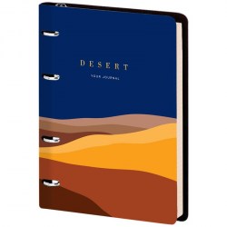 Тетрадь  80л. на кольцах Nr4A5_30724 клетка "Utility. Desert" кожзам /Greenwich Line/