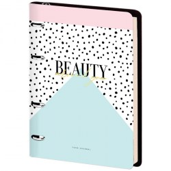 Тетрадь  80л. на кольцах Nr4A5_30730 клетка "Vision. Beauty" кожзам /Greenwich Line/