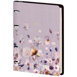 Тетрадь  80л. на кольцах Nr4A5_30742 клетка "Vision. Summer blossom" кожзам /Greenwich Line/