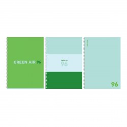 Тетрадь  96л. А4 БиДжи 11925 "Green air" на гребне ассорти 341684