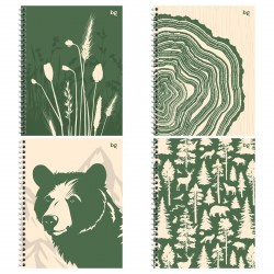 Тетрадь  96л. А5 БиДжи 11100 "Лес" клетка, на гребне 342283