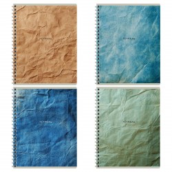 Тетрадь  96л БиДжи 08563 "Оттенки бумаги" клетка, на гребне, ассорти 378645