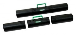 Тубус пластмассовый ПТ41,с ручкой, 3-секц,D100мм,дл.650мм,черный, /Стамм/