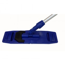 Уборочный инв. Швабра д/пола пластик 40*10см педаль рукоятка для всех видов МОПов 372580