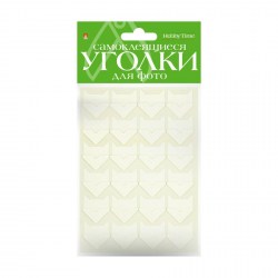 Уголки Bruno Visconti  2-745/05 "Белые" для фото самоклеющиеся /24шт/