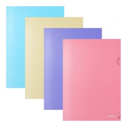 Уголок А4 ErichKrause 53318 "Diagonal Pastel" непрозрачный, ассорти