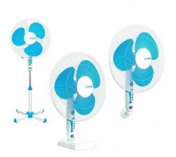 Вентилятор напольный/настольный Cintek CT-5020 Blue (в наборе настенный кронштейн)