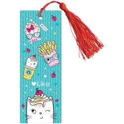 Закладка для книг ArtSpace 3D_45122 "Like" 3D с линейкой, 150*55мм