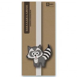 Закладки для книг ляссе Феникс 45895 "Енот" самоклеящаяся 1шт.