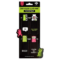 Закладки для книг магнитные Феникс 65048/К "Желейные мишки" /4шт/