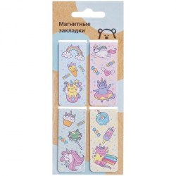 Закладки для книг магнитные MESHU MH_32648 "Unicorn" 4шт. 302048