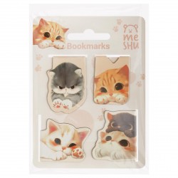 Закладки для книг магнитные MESHU MS_66068 "Cute kittens" 4шт. 382177